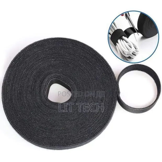 Reusable Cable Ties - 30ft Double-Sided Nylon - 1