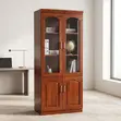Kabati la Ofisi la Mbao la Mahogany lenye Milango 2, Ubora wa Juu - 3