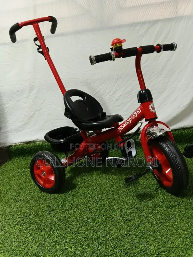 Baby Tricycle with Push Handle - 1