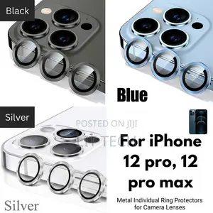 Premium Metal Ring Camera Lens Protector for iPhone 12 Pro/Pro Max