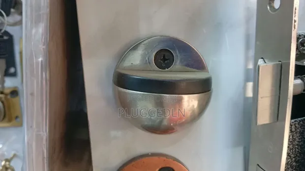 Floor-Mounted Door Stopper - Stainless Steel - 1