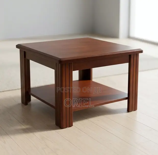 Square Wooden Coffee Table - 1