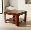 Square Wooden Coffee Table - 4