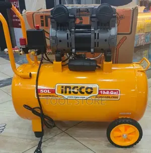 Ingco 50L Air Compressor Isiyo na Mafuta