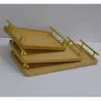BambuLux 3-in-1 Bamboo Serving Tray Set - 1