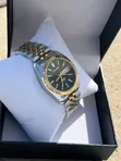 Citizen Watch ya Kiume ya Kifahari - Dhahabu/Fedha & Nyeusi - 4