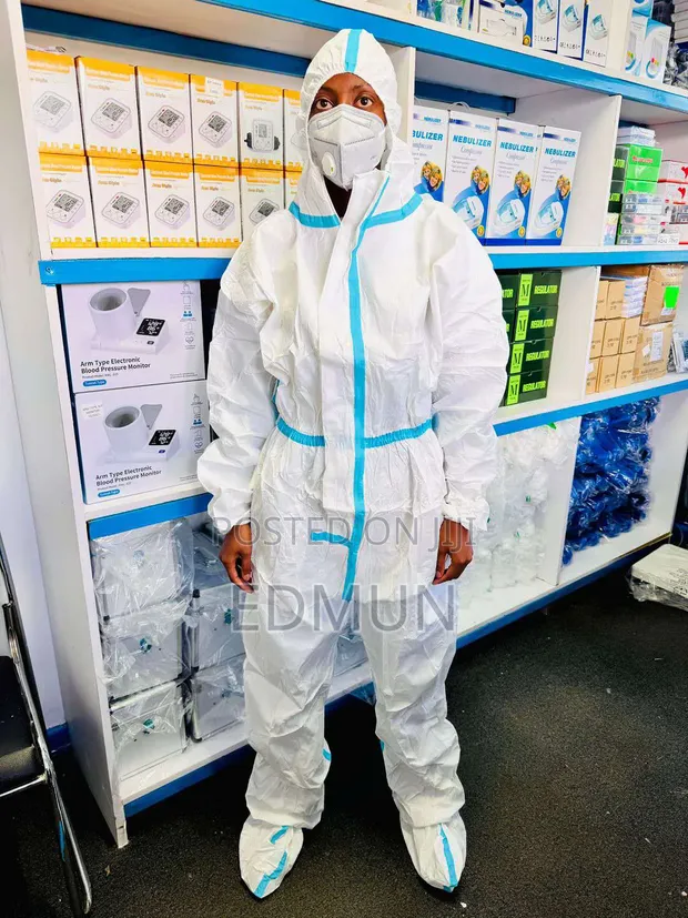 Vifaa vya Kinga Binafsi (PPE) - Coveralls za Mistari ya Bluu - 1