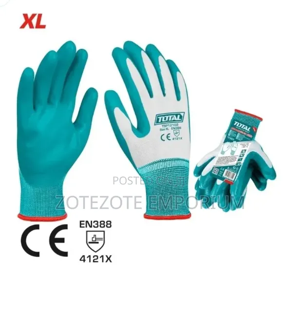Total Nitrile Coated Gloves - Size XL - 1