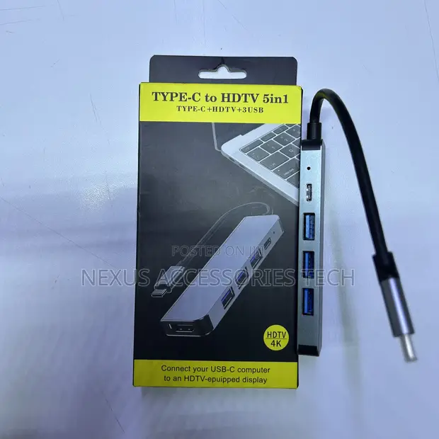 5-in-1 USB-C Hub to HDMI 4K Adapter - 1