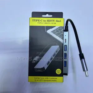 5-in-1 USB-C Hub to HDMI 4K Adapter