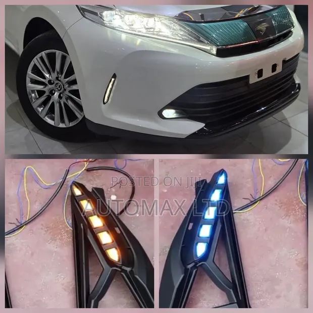 Toyota Harrier ZSU60 Bumper DRL with Indicator (2017-2019) - 1