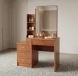 Modern Dressing Table with Mirror and Stool - 2