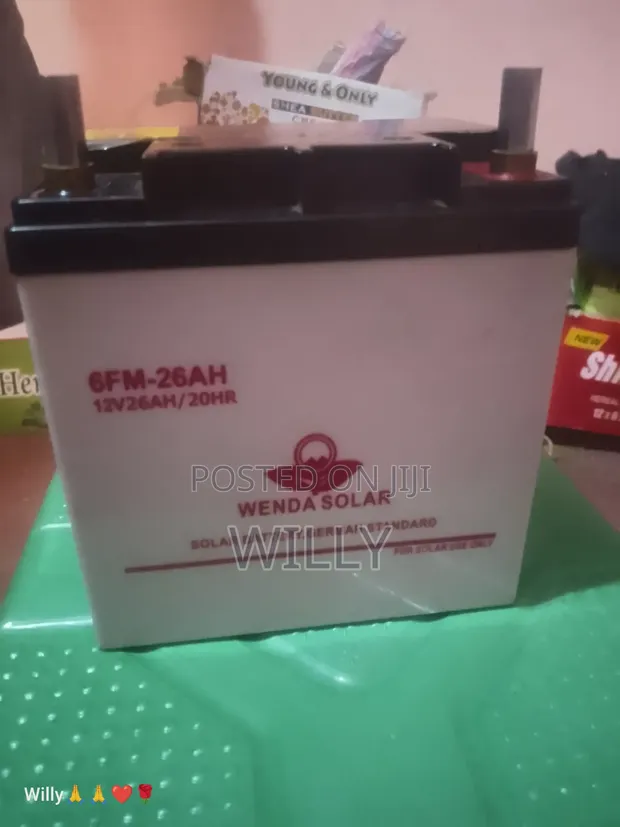 Betri ya Wenda Solar 12V 26Ah - 1