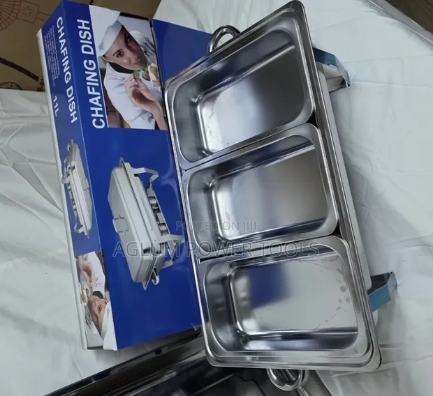 Brand New 3-Tray Chafing Dish Set - 1