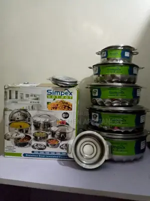 Simpex 6-Piece Stainless Steel Hot Pot Set