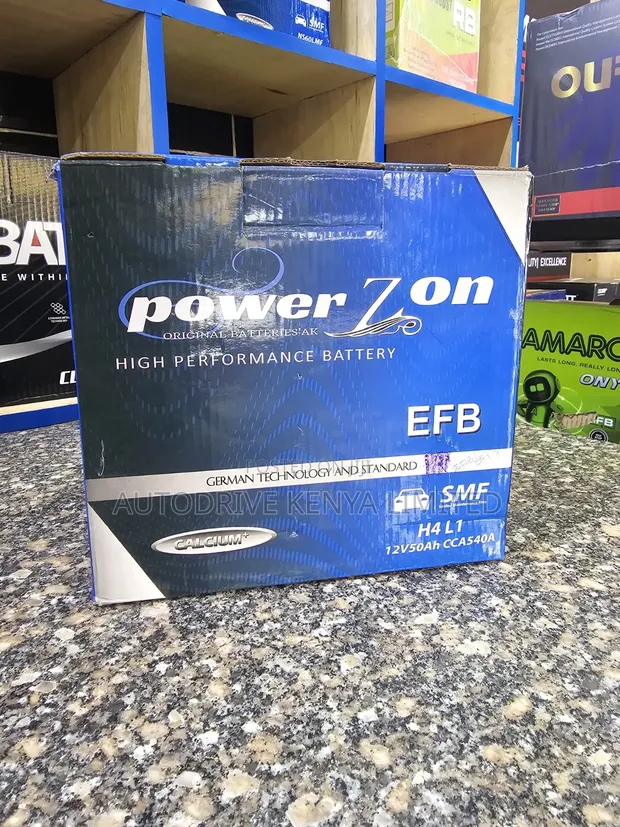 Powerzon DIN50 EFB Hybrid Car Battery - 1