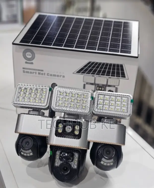 Triple Lens 4G Solar PTZ CCTV Camera - 1