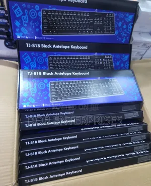 TJ-818 Black Antelope Wired Keyboard