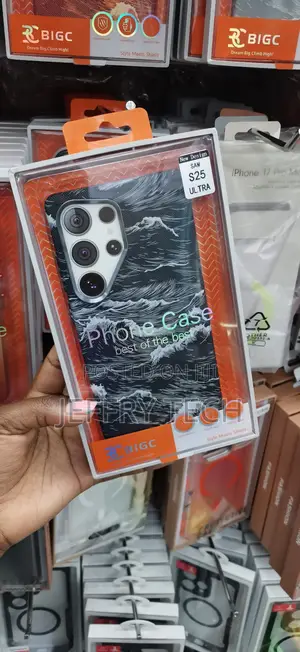 BIGC Kesi Nyeusi-na-Nyeupe ya Mawimbi kwa Samsung Galaxy S25 Ultra