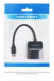 Vention Type-C kwa VGA Adapter 0.15M Nyeusi - 2