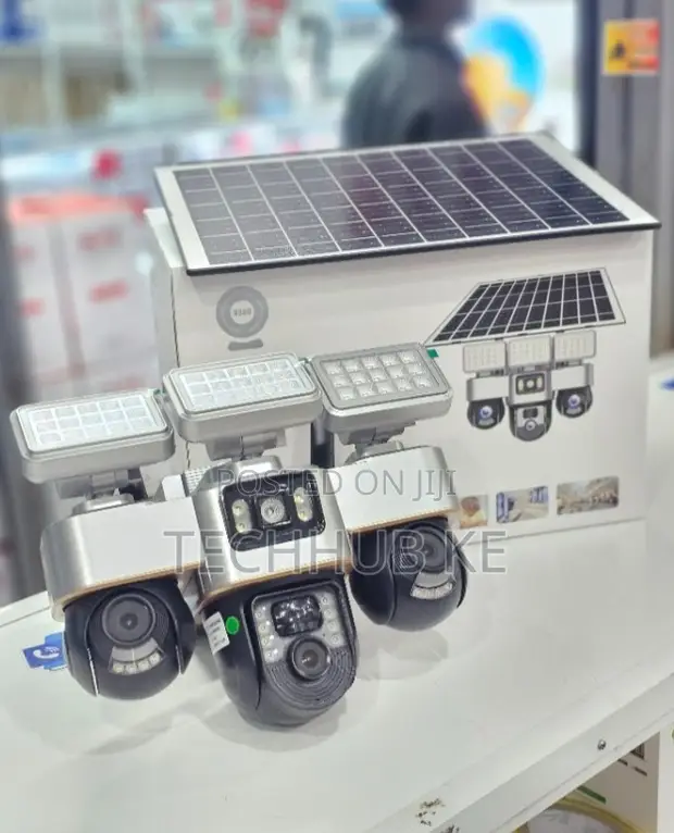 Triple Lens 360° 4G Solar PTZ Security Camera - 1