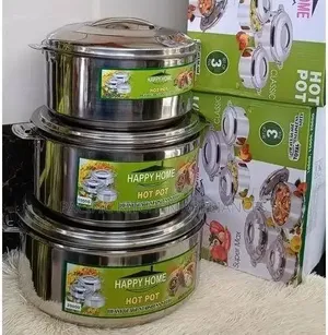 3 Pcs Happy Home Hotpots Set