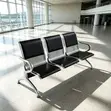 3-Seater Linked Waiting Bench - Nyeusi - 4