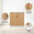 2-Door Cherry Brown Filing Cabinet - 4