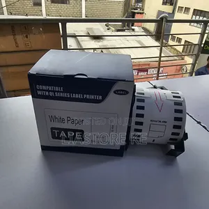 62mm White Thermal Label Tape 30.48m (Inaendana na DK-22205)