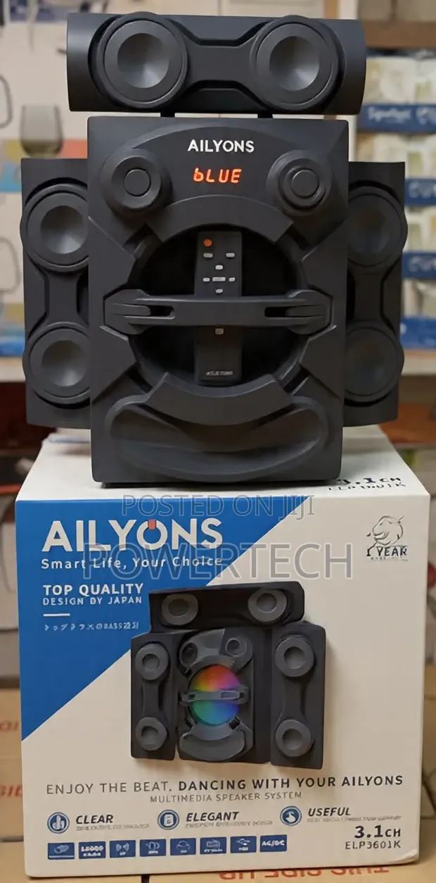 Ailyons 3.1 Woofer Sound System - Brand New - 1