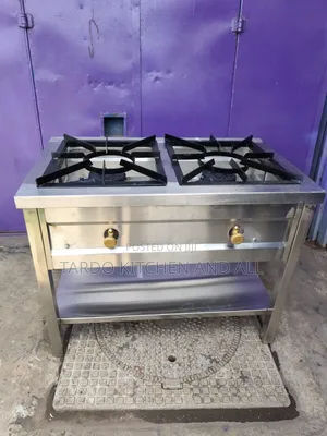 Stainless Steel 2 Burner Commercial Cooker