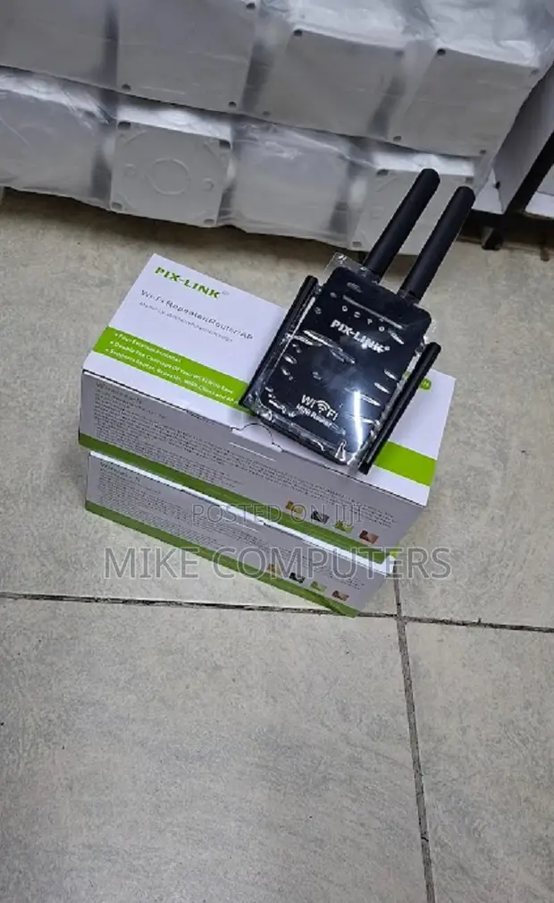 Pixlink 4 Antenna WiFi Repeater Extender Booster - 1
