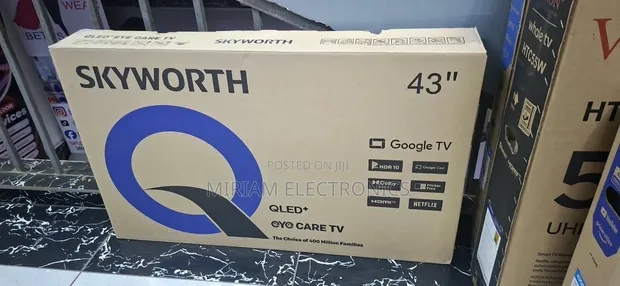 Skyworth 43" 2K QLED Google TV - Black (1 Year Warranty) - 1