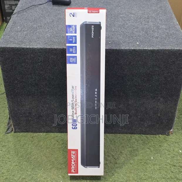 Promate CastBar-60 60W Ultra-Slim SoundBar with Built-in Subwoofer - 1