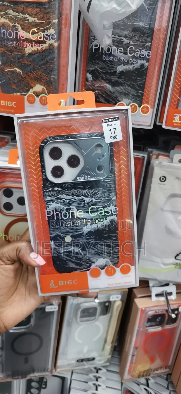 BIGC Kesi Nyeusi ya Mawimbi kwa iPhone 17 Pro - 1