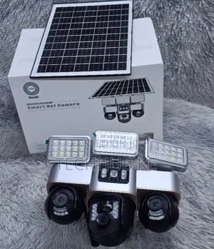 V380 4G Solar Camera Outdoor 3 Lens PTZ with AI Tracking