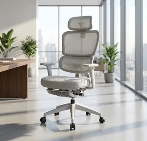 Kiti cha Ofisi cha Orthopedic Workspace Kijivu