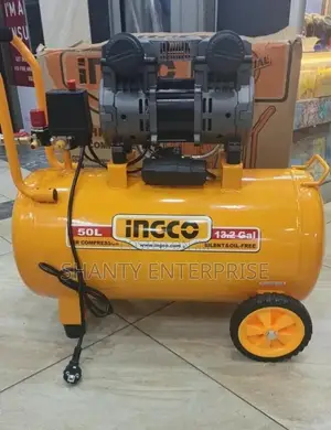 Ingco 50L Kisukuma Hewa Kimya Kisicho Na Mafuta
