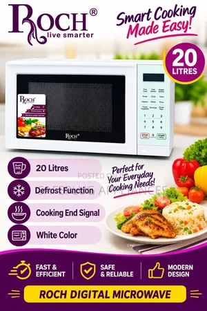 White Roch Digital Microwave Oven