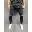 4F Men's Black Knee Cut Jeans - 3
