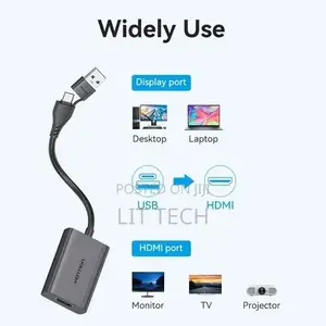 Vention USB-C + USB-A to HDMI Adapter - 4K UHD