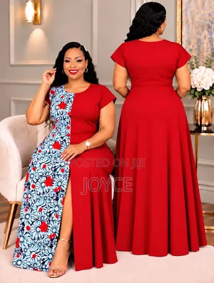 Abc Maxi Dress with Front Slit