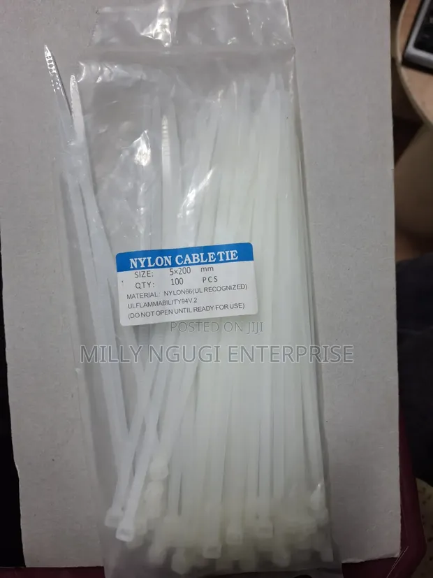 Nylon Cable Ties 5x200mm (100 pcs) - 1