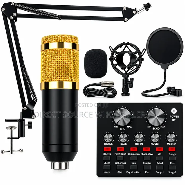 BM800 Condenser Microphone + V8 Sound Card Full Set - 1