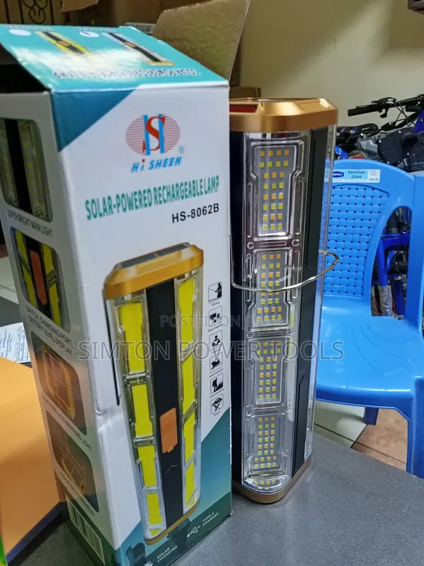 Hi Sheen Solar-Powered Rechargeable Lamp HS-8062B - 1