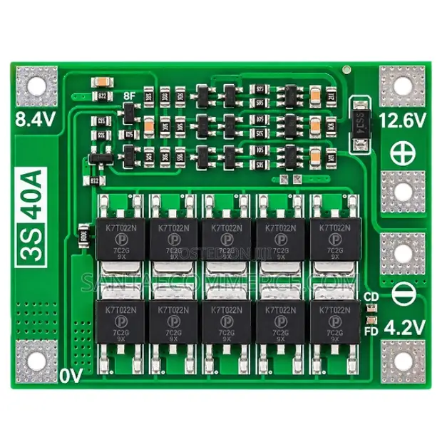 3S 40A Lithium Battery BMS Protection Board - 1