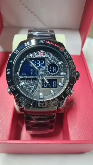 Naviforce Tachymeter Watch ya Wanaume