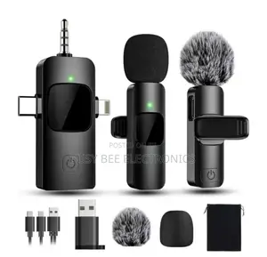 K9 2.4GHz Wireless Microphone with Clip for iPhone
