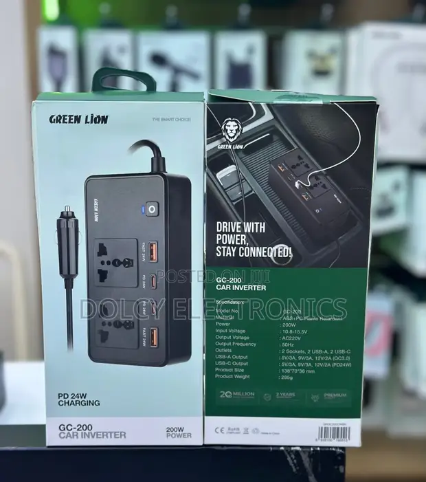 Green Lion GC-200 Car Inverter - 1