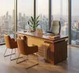 Kikao cha Ofisi cha 140cm Advance Executive - Brown - 4